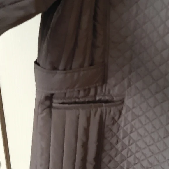 LARRY LEVINE Choclate Brown Quilted Jacket - Picture 4 of 6